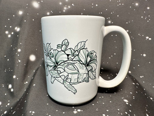 Black and White Tortoise Mug